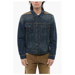 Diesel Denim D-BARCY-RS-D Jacket with Contrasting Inserts