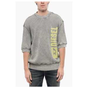 Diesel RED TAG Short Sleeves Acid Wash Effect S-COOLWAFY-N1 Crew-Ne