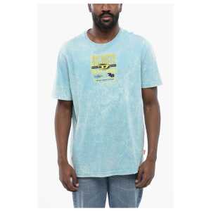 Diesel RED TAG Acid Wash Effect T-JUST-N17 Crew-neck T-shirt with E
