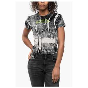 Diesel Printed T-Shirt with Embossed Logo
