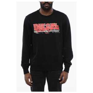 Diesel RED TAG Solid Color S-GINN-K40 Crew-neck Sweatshirt with Pri