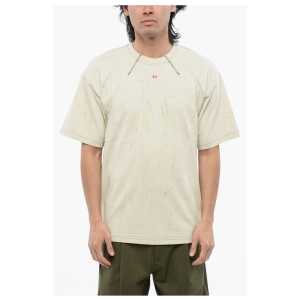 Diesel RED TAG Plaster Effect T-COS Crew-neck T-Shirt with Visible