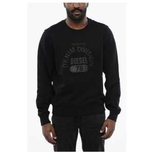 Diesel Brushed Cotton S-GINN LOGO E17 Crew-neck Sweatshirt