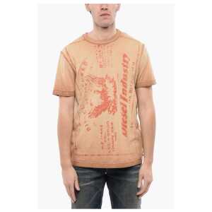Diesel RED TAG Acid Wash Effect T-DIEGOR-L2 Crew-Neck T-shirt