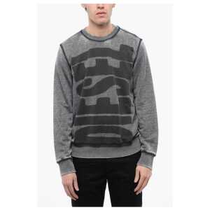 Diesel RED TAG Burn-Out Wash S-GINN-L1 Crew-neck Sweatshirt