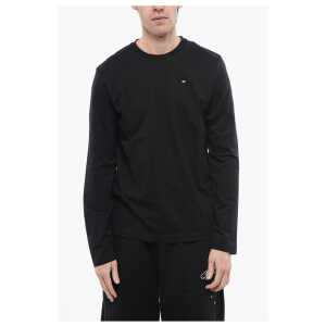 Diesel Long Sleeved T-DIEGOR-LS-MICRODIV Crew-neck T-Shirt