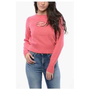 Diesel RED TAG Wool and Cashmere M-AREESA Crew-neck Sweater with Cu