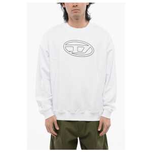 Diesel RED TAG Brushed Cotton S-MART-BIGOVAL Crew-neck Sweatshirt w