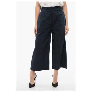 Woolrich Popeline Cotton Cropped Fit Pants