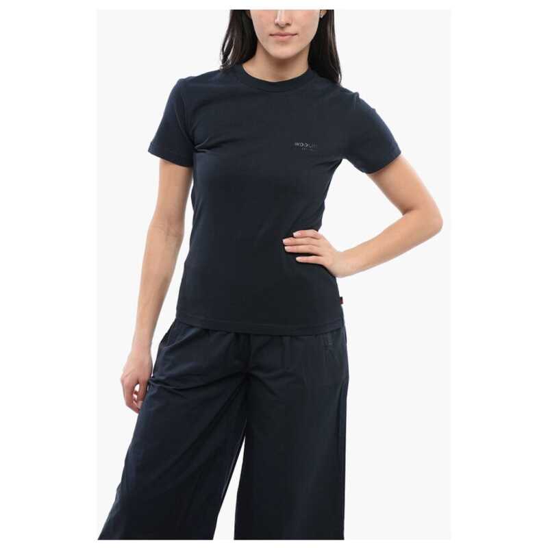 Woolrich Crew Neck Monochrome Cotton T-Shirt, theFeinheit