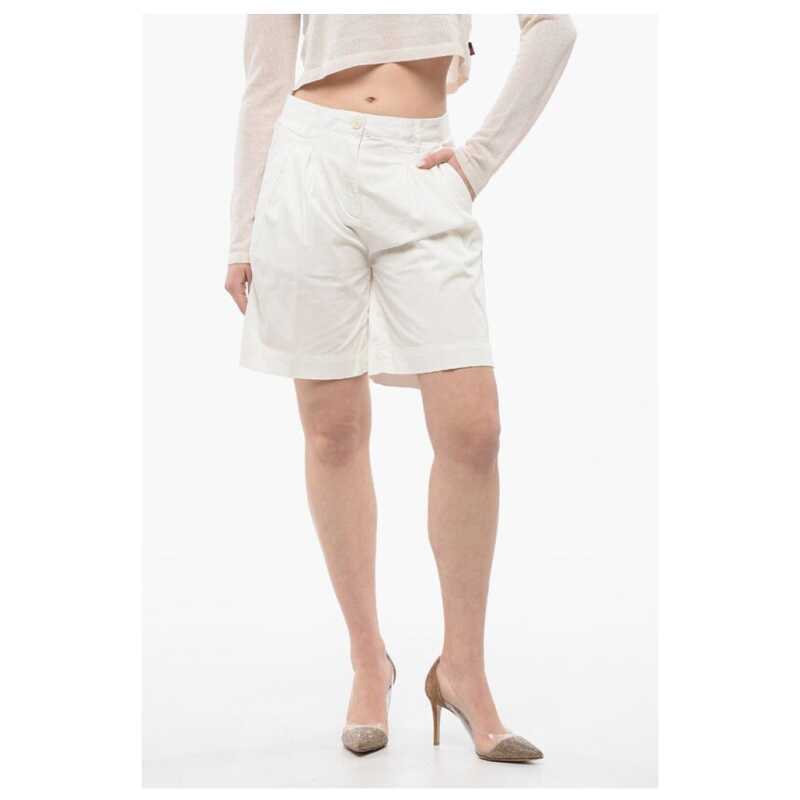 Woolrich Double Pleated Stretch Shorts, theFeinheit