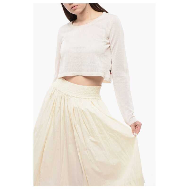 Woolrich Crew Neck Viscose Blend Crop Sweater, theFeinheit