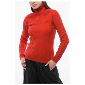 Woolrich Ribbed Cashmere Blend Sweater with Turtleneck