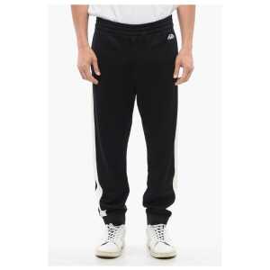 Alexander McQueen Cotton-blended Sweatpants with Side Bands