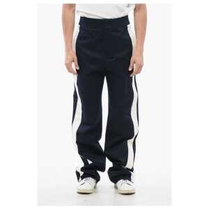 Alexander McQueen Straight Fit Chinos Pants with Side Contrasting Bands