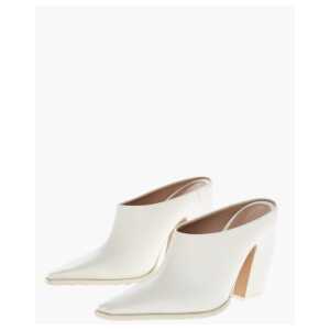 Bottega Veneta Leather TEX Mules with Covered Heel 10cm