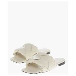 Bottega Veneta Woven Leather LIDO Sliders