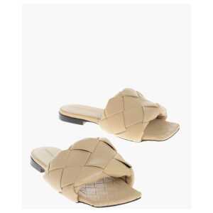 Bottega Veneta Woven Leather LIDO Sliders