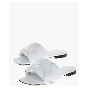 Bottega Veneta Woven Leather LIDO Sliders