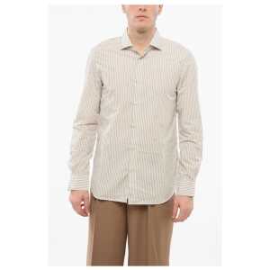 Armani EMPORIO Balanced Stripe Popeline Cotton Shirt