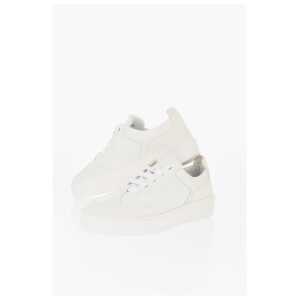 Armani Hammered Leather Low-Top Sneakers