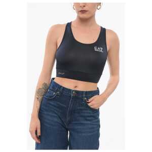 Armani EMPORIO VENTUS Sporty Cropped Top with Logo
