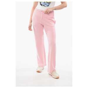 Versace Knitted Bootcut Sweatpants with Elastic Waistband
