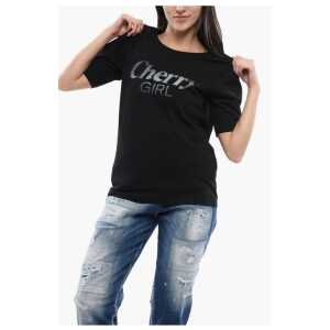 Dsquared² Crew Neck CHERRY GIRL Cotton T-Shirt