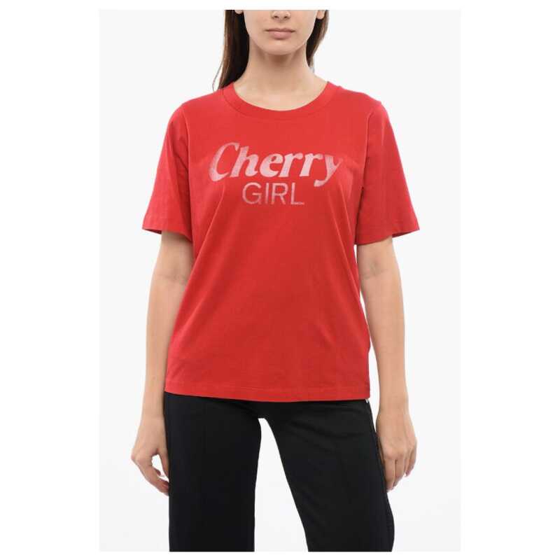Dsquared² Crew Neck CHERRY GIRL Cotton T-Shirt, theFeinheit
