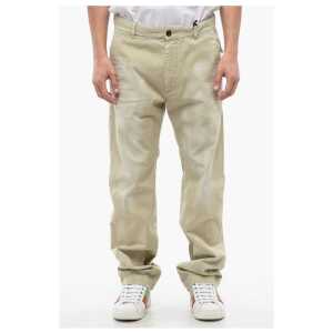 Dsquared² Vintage Effect Straight Fit Pants 21 cm