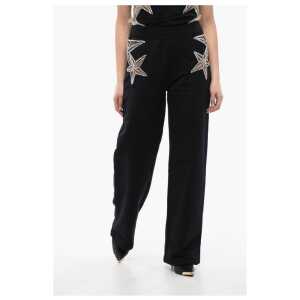 Dsquared² Straight Fit STAR Sweatpants with See Through Inserts