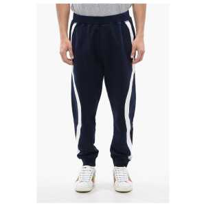 Dsquared² Contrasting Band Relax Fit Brushed Cotton Joggers