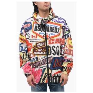 Dsquared² Logoed Windbreaker Jacket with Hood