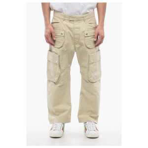 Dsquared² Cargo MULTIPOCKETS Pants With Distressed Effect