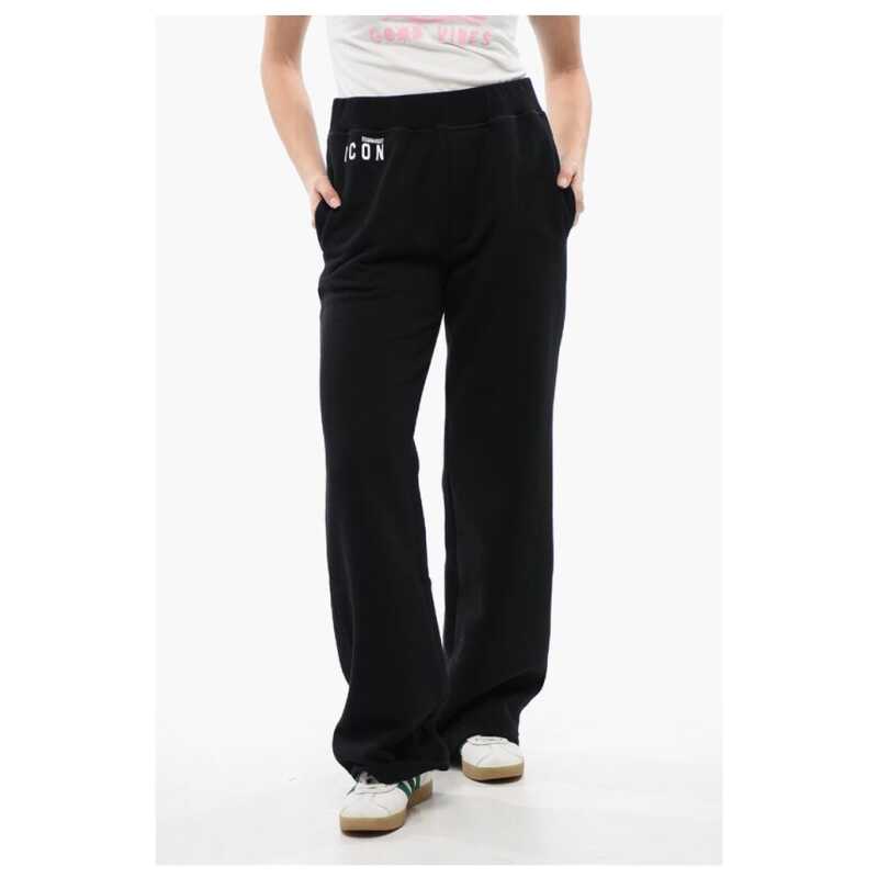 Dsquared² Fleece Cotton ICON MINI Straight Fit Sweatpants, theFeinheit