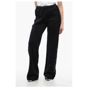 Dsquared² Tape Detailed Straight Fit Sweatpants with Mesh Inserts