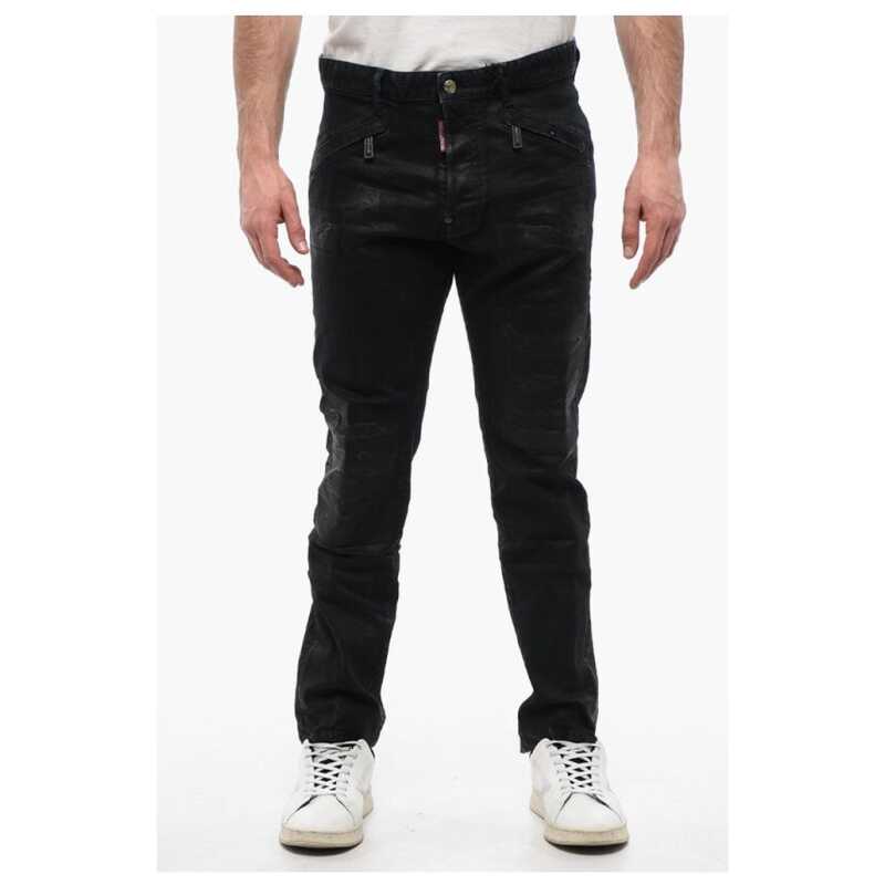 Dsquared² Coated Jeans With Zipped Pockets 17 cm, theFeinheit