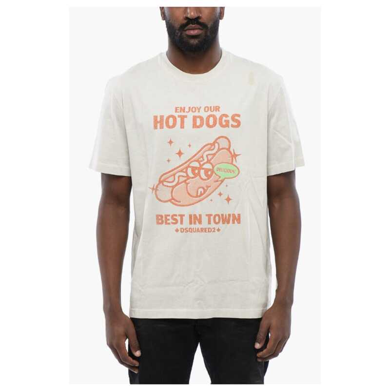 Dsquared² Printed HOT DOGS Regular Fit T-shirt, theFeinheit