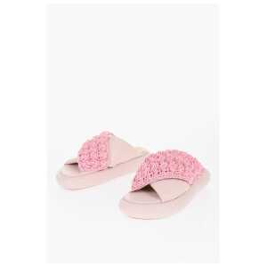 J.W.Anderson Criss-Cross Leather Slides With Platform Soles