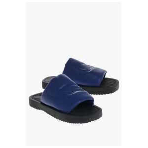 Burberry Leather Slip-on Slides with EDK