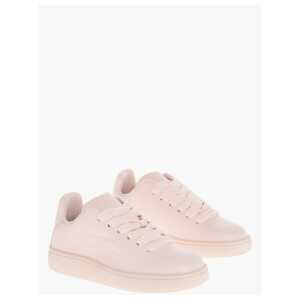 Burberry Leather Sneakers with Maxi Laces and Logoed Sole