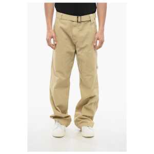 Jacquemus Cotton Straight Fit Chinos Pants with Belt