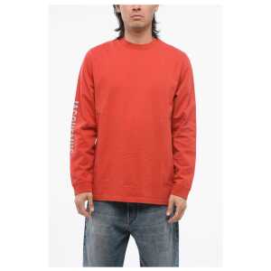Jacquemus Crew Neck BRILHO Cotton T-Shirt with Glittered Logo