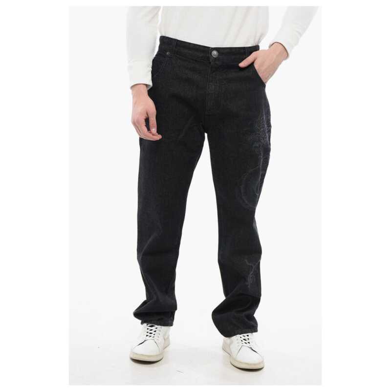 Balmain Straight Denims with Dragon Motif, theFeinheit