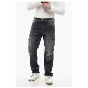 Balmain Distressed Cargo Pants with Vintage Effect