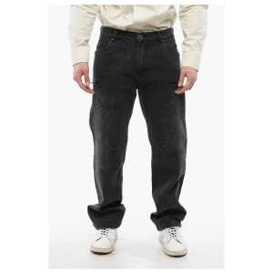 Balmain Distressed Straight-leg Denims