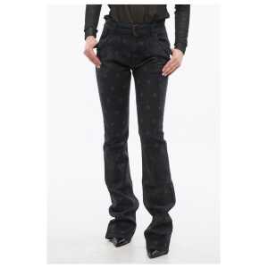 Balmain Paisley Patterned Bootcut Denims