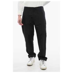 Balmain Nylon Joggers with Side Zip