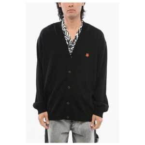 Kenzo V Neck BOKE FLOWER Wool Cardigan
