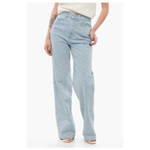 Kenzo Rainbow Patterned SEIGAIHA AYAME Straight Fit Denims 23cm